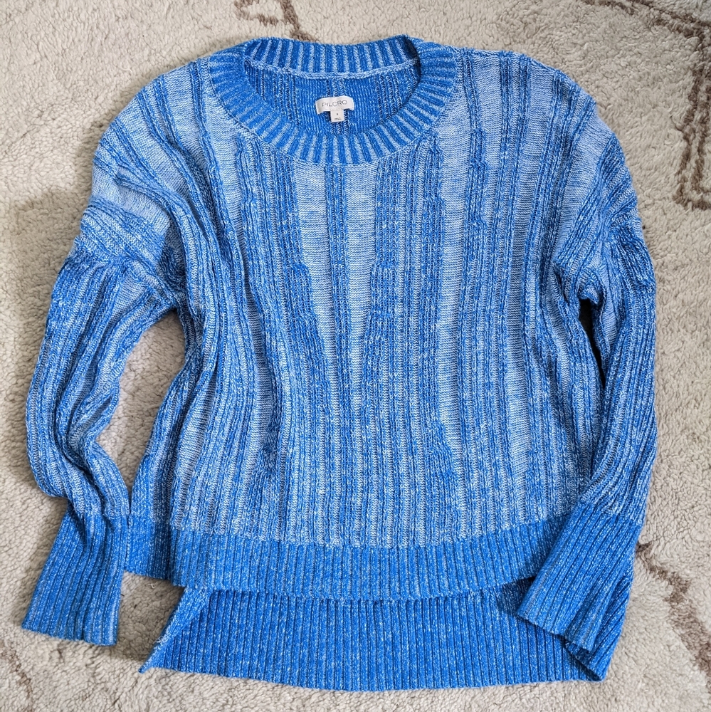 Blue Striped Women's Sweater